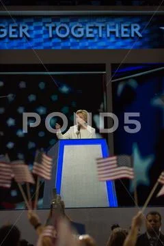 Hillary Clinton speech Stock Photos
