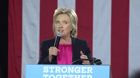 Hillary Clinton Talks About Being Stronger Together At Tampa Rally 09-06-16 Stock-Footage 67318826