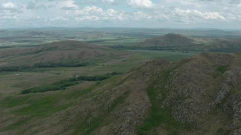 Hills and plains Stock Footage 244710686