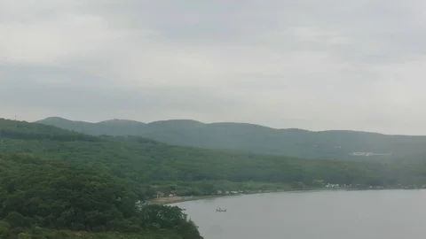 Hills and the sea Stock Footage