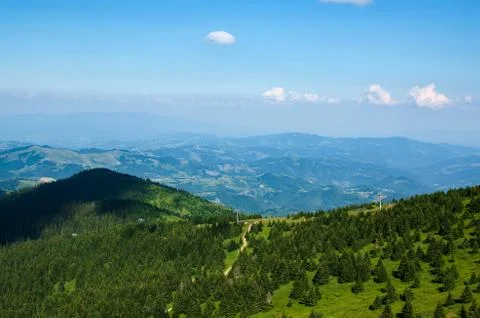 Hills and sky Stock Photos