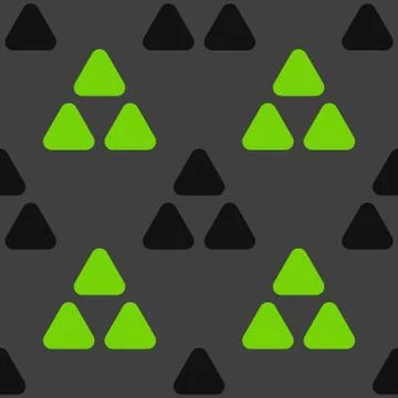Hills and triangles seamless pattern Stock Illustration