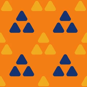 Hills and triangles seamless pattern Illustrazione stock