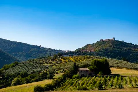 Hills in Assisi Stock Photos