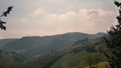 Hills of bologna in spring Stock Footage 161238462