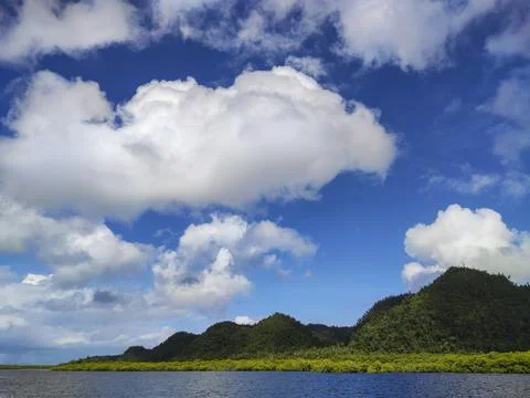 Hills, Clouds, Waters Stock Photos