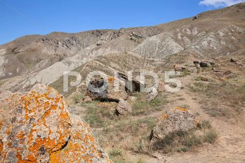 Hills in crimea Stock Photos