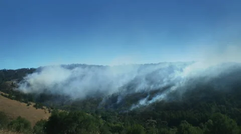 Hills on Fire time-lapse Video stock 58667505