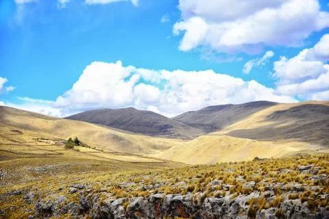 Hills of peru 库存照片