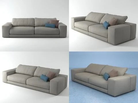 Hills sofa 2 3D Model