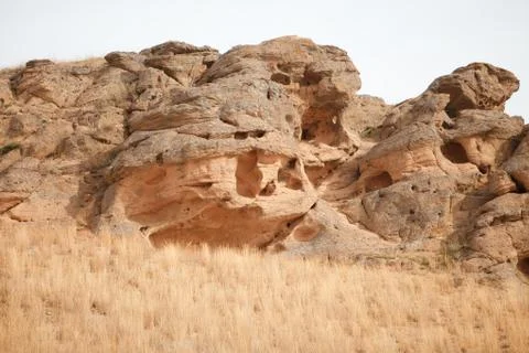 Hills in the steepe Foto stock