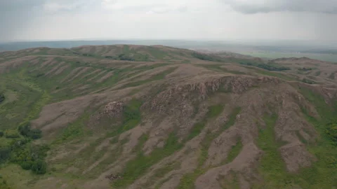 Hills in a summer landscape Видео 246519419