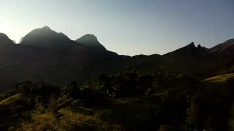 Hills at sunrise Stock Footage 195537994