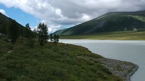 Hillsabove the river Stock Footage 136914277