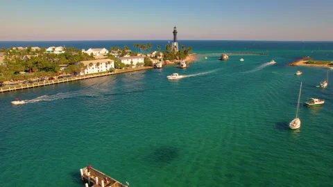 Hillsboro Inlet Park Pompano Beach Vídeos de archivo 252240976