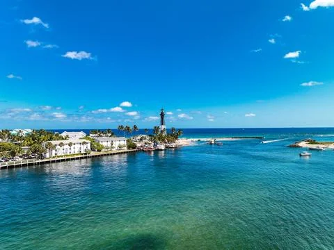 Hillsboro Inlet Pompano beach Stock Photos