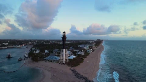 Hillsboro Lighthouse Stock Footage 172104424