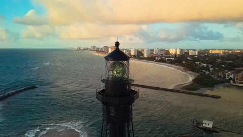 The Hillsboro Lighthouse Stock Footage 172104485