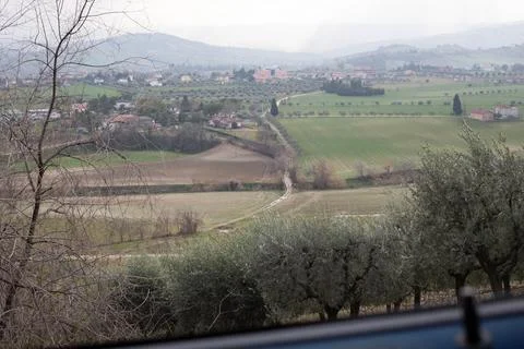 Hillscape in Abruzzo Stock Photos