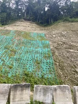 Hillside Armor, Netting for Slope Stability Foto stock