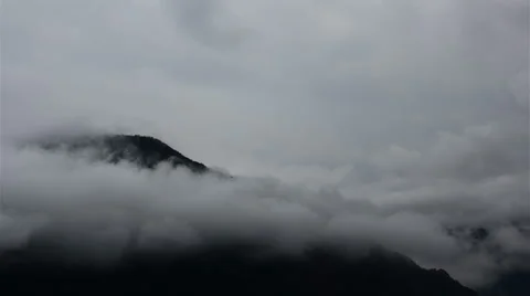 Hillside clouds at dawn Video stock 1055853