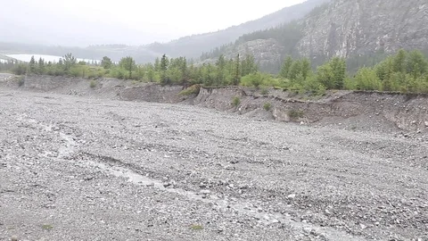 Hillside full of slate Stock Footage 112365906