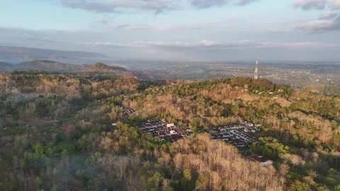 Hillside Homes Aerial Video stock 285457217