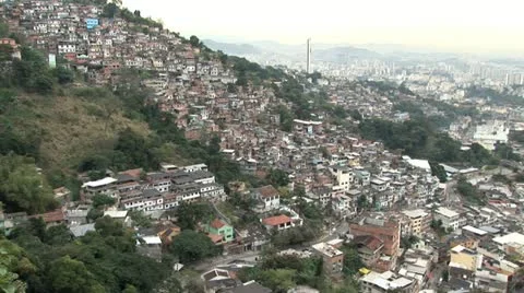 Hillside Homes in the Favela of Rio De Janeiro, Brazil 2 動画素材 19707256
