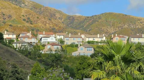 Hillside homes new community Stock Footage 7727330