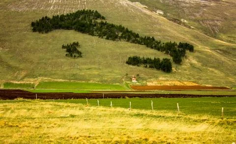 Hillside with Italian map Stock Photos