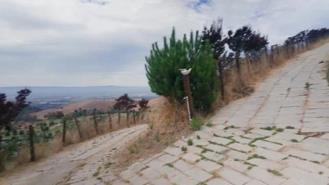 Hillside Landscape at Thien Long Son Dragon Mountain Stock Footage 340863668