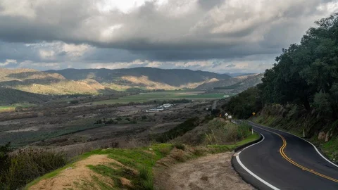 Hillside road time lapse in NSD Stock-Footage 122018944