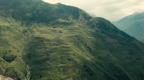 Hillside time lapse. Caucasus Mountains. Stock Footage 52756952