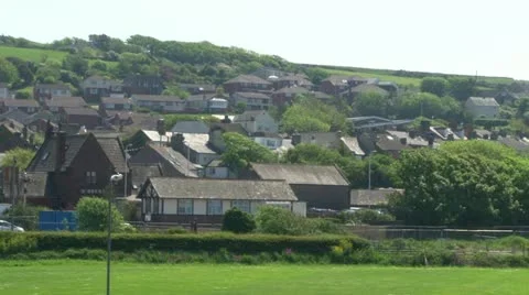 Hillside Village Stock Footage 12363306