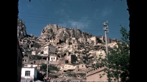 Hillside Village View Stock Footage 278100949