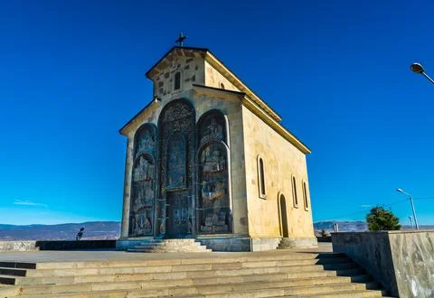 Hilltop Chapel View Stock Photos