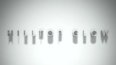 Hilltop glow 3D title animation with shadows on a white background Vídeos de archivo 297904049