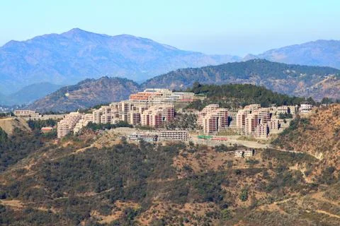 Hilltop settlement Stock Photos