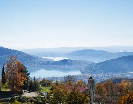 Hilltop view Stock Photos