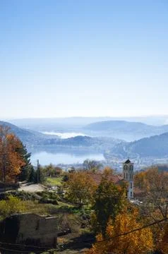 Hilltop view Foto stock