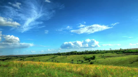 Hilly area. Stock Footage 25874878