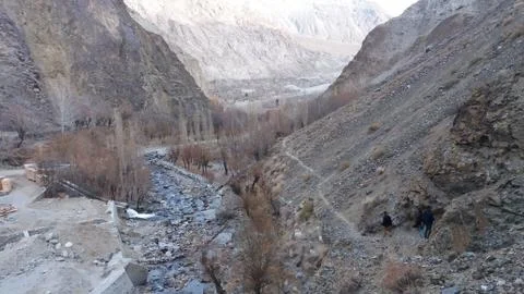 Hilly area at Punial Valley, Ghizer Stock Photos