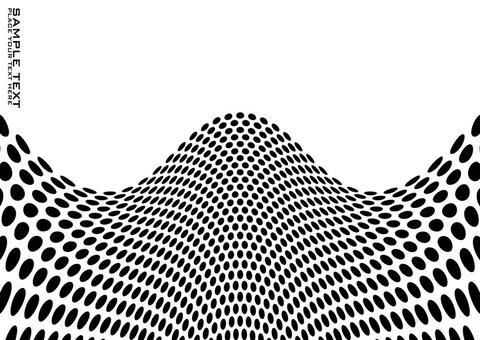 Hilly dot Abstract background with black and white dots and copy space Cop... Stock Photos