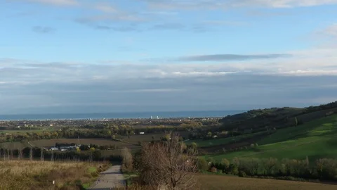 Hilly landscape Stock Footage 100876468