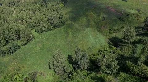 Hilly landshavtom with height Stock-Footage 67875858