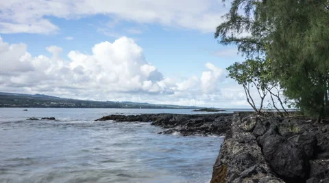 Hilo Hawaii Time Lapse Video Stock Footage 44710933