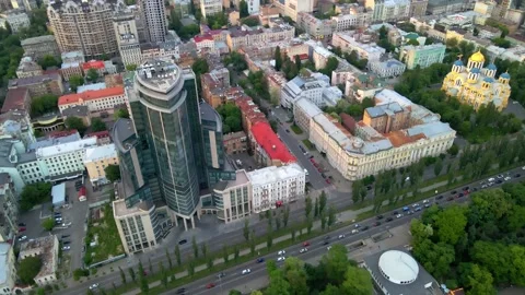 Hilton Hotel in Kiev Stock Footage 158155673