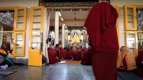 Himachal Dharamshala Mcleodganj 10 Stock Footage 59346277