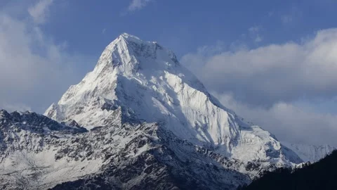 Himalaya Annapurna range mountains Stock Footage 313366452