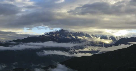 Himalaya mountain time lapse cloudscape 4k Stock-Footage 42683966